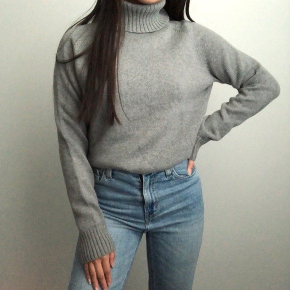 Grey Turtle Neck Sweater - Picture 2 of 7